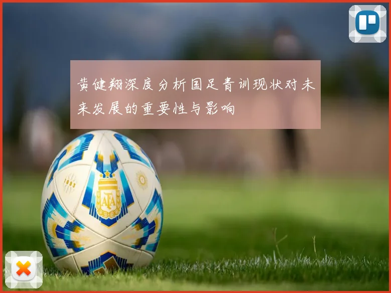 黄健翔深度分析国足青训现状对未来发展的重要性与影响